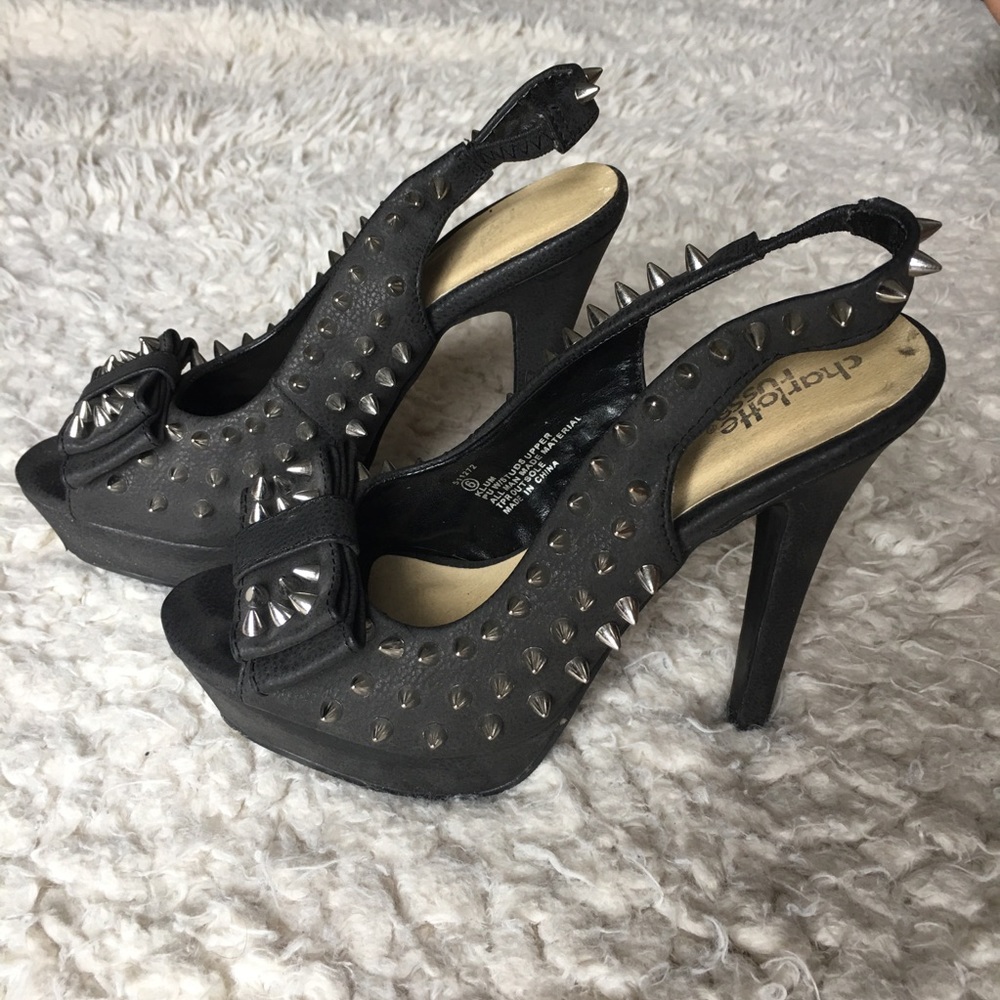 Charlotte Russe Spiked Pumps